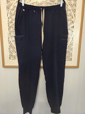 FIGS Men's Double Duty Tansen Jogger Sz L Navy Cargo 10 Pocket Scrubs RARE